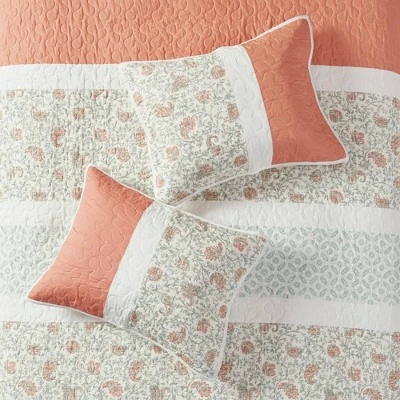 Brand new π― Madison Park 6pc Stella Printed Quilt Set Blush π― 4 Brand new π― Madison Park 6pc Stella Printed Quilt Set Blush π― - Image 4