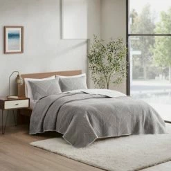 Budget 😀 Ink+Ivy Pomona Cotton Embroidered Coverlet Set Navy ✔️