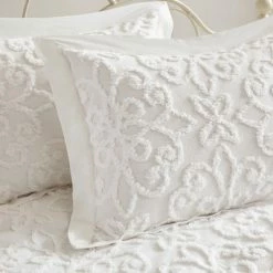 Cheap 😍 Madison Park White Amber Cotton Chenille Daybed Cover Set ✔️ -Bedding Sets & Collections Sales Shop unnamed file 8541