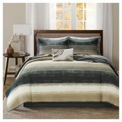 Best reviews of 🔔 Madison Park Seth Striped Complete Multiple Piece Coverlet Set ✨