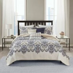 Best reviews of ❤️ 6pc Cascade Scroll Quilted Coverlet Set Blue - Madison Park 🛒 -Bedding Sets & Collections Sales Shop unnamed file 8581