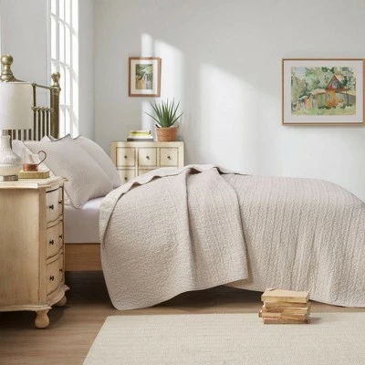 Budget β Madison Park 3pc Harley Cotton Coverlet Set Cream/blush π 6 Budget β Madison Park 3pc Harley Cotton Coverlet Set Cream/blush π - Image 6