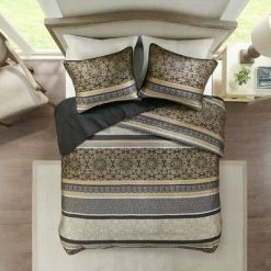 Wholesale 🔥 Madison Park 3pc Claude Reversible Jacquard Coverlet Set Black 👏 -Bedding Sets & Collections Sales Shop unnamed file 8714