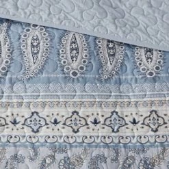 Discount 😀 Madison Park 3pc Heidi Reversible Cotton Coverlet Set Blue/Beige 🎉 -Bedding Sets & Collections Sales Shop unnamed file 8722