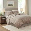 Cheapest ✔️ Madison Park 3pc Kaden Reversible Jacquard Coverlet Set Taupe ⌛