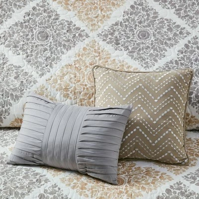 Deals 𧨠Madison Park Arbor 6pc Reversible Coverlet Set Neutral π 6 Deals 𧨠Madison Park Arbor 6pc Reversible Coverlet Set Neutral π - Image 6