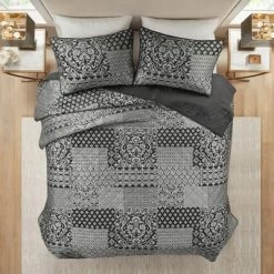 Cheapest 🛒 Madison Park 3pc Hendrix Reversible Jacquard Coverlet Set Black 🧨 -Bedding Sets & Collections Sales Shop unnamed file 8764