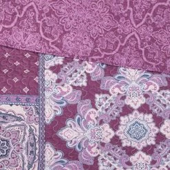 Cheapest 🎁 Intelligent Design Full/Queen Lena Printed Reversible Cotton Coverlet Set - Purple 🛒 -Bedding Sets & Collections Sales Shop unnamed file 8785