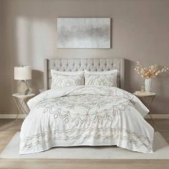Coupon ✔️ Madison Park 3pc Valeria Tufted Cotton Chenille Coverlet Set Ivory/taupe 🛒 -Bedding Sets & Collections Sales Shop unnamed file 8791