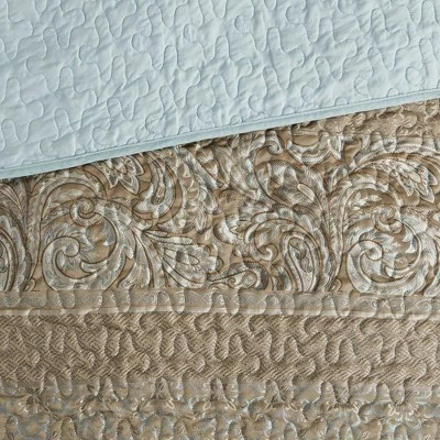 Buy π Madison Park Everett Reversible Jacquard Coverlet Set Blue/Brown β 6 Buy π Madison Park Everett Reversible Jacquard Coverlet Set Blue/Brown β - Image 6