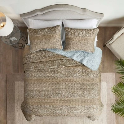 Buy π Madison Park Everett Reversible Jacquard Coverlet Set Blue/Brown β 10 Buy π Madison Park Everett Reversible Jacquard Coverlet Set Blue/Brown β - Image 10
