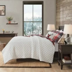 Cheap ⭐ Madison Park Ridge Herringbone to Sherpa Reversible Coverlet Set Red 🤩 -Bedding Sets & Collections Sales Shop unnamed file 8827