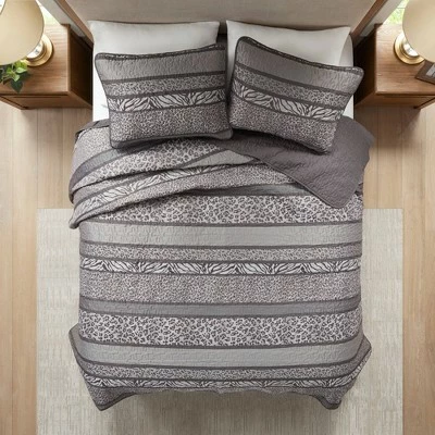 Best Sale π Madison Park Ira 3pc Reversible Jacquard Coverlet Set Gray β 1 Best Sale π Madison Park Ira 3pc Reversible Jacquard Coverlet Set Gray β