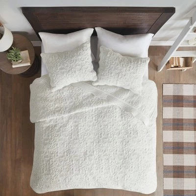 Coupon π Madison Park 3pc Bylur Embroidered Faux Fur Coverlet Set Ivory π 9 Coupon π Madison Park 3pc Bylur Embroidered Faux Fur Coverlet Set Ivory π - Image 9