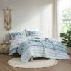 Best deal 👍 Madison Park 3pc Malakai Reversible Cotton Coverlet Set Blue 🛒