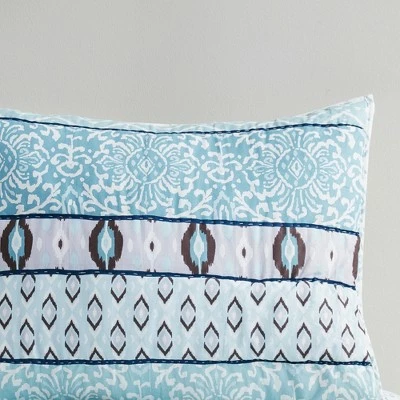 Best deal π Madison Park 3pc Malakai Reversible Cotton Coverlet Set Blue π 4 Best deal π Madison Park 3pc Malakai Reversible Cotton Coverlet Set Blue π - Image 4