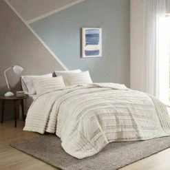 Best Pirce 🔥 Urban Habitat 3pc Ronan Cotton Chenille Coverlet Set Ivory ✨