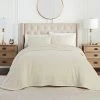 Promo 😍 Matelasse Cotton Oversized Bedspread Set - Waverly Cream 🤩