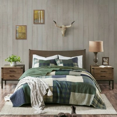 Budget π Woolrich Mill Creek Oversized Cotton Quilt Set Green π 2 Budget π Woolrich Mill Creek Oversized Cotton Quilt Set Green π - Image 2