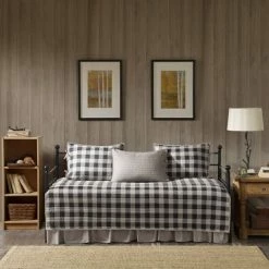 Best Pirce 😍 Woolrich Buffalo Check Day Bed Cover Set Beige 😍