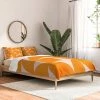 Cheapest 😍 June Journal Mid Century Mod Geometrics Comforter Set - Deny Designs Orange 👏