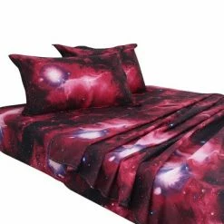 Cheap 🧨 4 Pcs Polyester Galaxy Stars Themed Bedding Sets - PiccoCasa ⌛