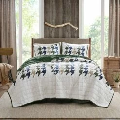Buy 🤩 Woolrich 3pc Hudson Oversized Cotton Quilt Mini Set Green ✨ -Bedding Sets & Collections Sales Shop unnamed file 9068