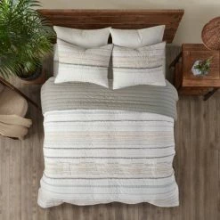 Best reviews of 🤩 Ink+Ivy 3pc Nea Cotton Printed Coverlet Set with Trims Gray/Ivory 🧨 -Bedding Sets & Collections Sales Shop unnamed file 9081