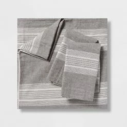 Best deal 🤩 Chambray Yarn Dye Stripe Duvet & Sham Set - Threshold Mettalic Blue ✔️ -Bedding Sets & Collections Sales Shop unnamed file 9143