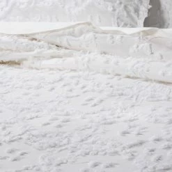 Cheapest 🔔 Clipped Chenille Duvet Cover & Sham Set - Threshold™ White 💯 -Bedding Sets & Collections Sales Shop unnamed file 9166