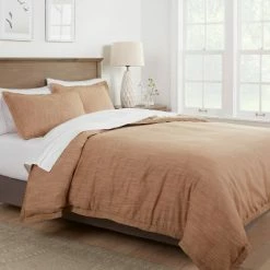 Hot Sale 🌟 Family Friendly Duvet Cover & Sham Set Chambray - Threshold™ Gray 🤩