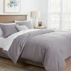 Promo 🌟 Washed Cotton Sateen Duvet & Sham Set - Threshold™ Cognac ⌛