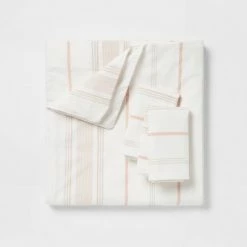 Discount 🔥 Warm Stripe Family-Friendly Duvet & Sham Set - Threshold™ ❤️ -Bedding Sets & Collections Sales Shop unnamed file 9201