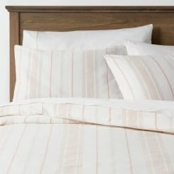 Discount 🔥 Warm Stripe Family-Friendly Duvet & Sham Set - Threshold™ ❤️ -Bedding Sets & Collections Sales Shop unnamed file 9204