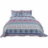 Discount 🎁 3 Pieces Bohemian Lightweight Soft with 2 Pillow Shams Coverlet Bedspread Set - PiccoCasa 😀