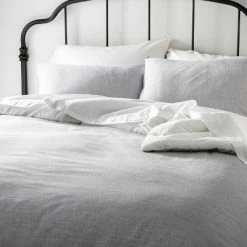 Top 10 👏 Hearth & Hand With Magnolia Microstripe Duvet & Sham Set Railroad Gray - Hearth & Hand™ with Magnolia ⭐