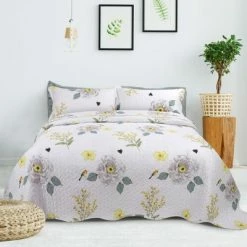 Top 10 β¨ 3 Pieces Polyester Floral Coverlet Soft Quilt Bedspread Sets - PiccoCasa π₯ 5 Top 10 β¨ 3 Pieces Polyester Floral Coverlet Soft Quilt Bedspread Sets - PiccoCasa π₯ -Bedding Sets & Collections Sales Shop unnamed file 929