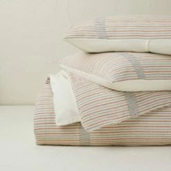 Discount 🧨 Opalhouse Designed With Jungalow Yarn Dyed Gauze Stripe Duvet Cover & Sham Set Cream - Opalhouse™ designed with Jungalow™ 😍