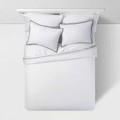 Cheap 🎁 Sig Hotel Border Frame Duvet & Sham Set - Threshold Signature™ White/navy 🔥 -Bedding Sets & Collections Sales Shop unnamed file 9298