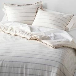 Coupon 🤩 Hearth & Hand With Magnolia Tick Stripe with Contrast Hem Duvet & Sham Set Light Blue - Hearth & Hand™ with Magnolia 🧨 -Bedding Sets & Collections Sales Shop unnamed file 9304