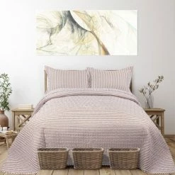 Hot Sale 🔔 3 Pieces Stripe Lightweight Comfortable Polyester Coverlet Bedspread Set - PiccoCasa 😀 -Bedding Sets & Collections Sales Shop unnamed file 932