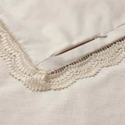 Top 10 👍 Threshold Designed W/Studio McGee Lace Border Cotton Slub Duvet & Sham Set - Threshold™ designed with Studio McGee Light Beige 😀 -Bedding Sets & Collections Sales Shop unnamed file 9336