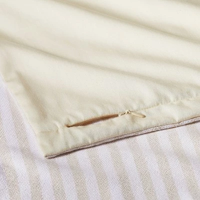 Coupon 🎉 Heavyweight Linen Blend Stripe Duvet & Pillow Sham Set - Casaluna™ Natural 😀 5 Coupon 🎉 Heavyweight Linen Blend Stripe Duvet & Pillow Sham Set - Casaluna™ Natural 😀 - Image 5
