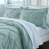 Promo 👍 Great Bay Home Pleated Pintuck Microfiber Duvet Set ⭐