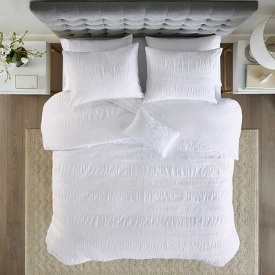 Deals π₯ Madison Park 4pc Amari Cotton Seersucker Duvet Cover Set π 13 Deals π₯ Madison Park 4pc Amari Cotton Seersucker Duvet Cover Set π - Image 13