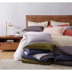 Cheap 😀 Flax Linen King Duvet Set - Brooklyn Loom Olive Green 🤩 -Bedding Sets & Collections Sales Shop unnamed file 9414