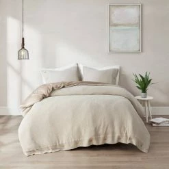 Flash Sale 😍 Clean Spaces Elena Rayon from Bamboo Blend Waffle Weave Duvet Cover Set Taupe 🌟 -Bedding Sets & Collections Sales Shop unnamed file 9417
