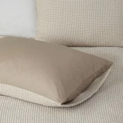 Flash Sale 😍 Clean Spaces Elena Rayon from Bamboo Blend Waffle Weave Duvet Cover Set Taupe 🌟 -Bedding Sets & Collections Sales Shop unnamed file 9419