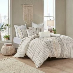 Flash Sale β Ink+Ivy Imani Cotton Duvet Cover Set Gray π