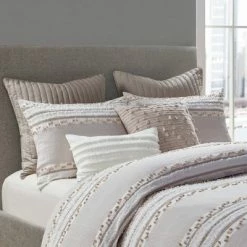 New 🔔 Ink+Ivy Lennon Organic Cotton Jacquard Duvet Cover Set Taupe ✨ -Bedding Sets & Collections Sales Shop unnamed file 9628